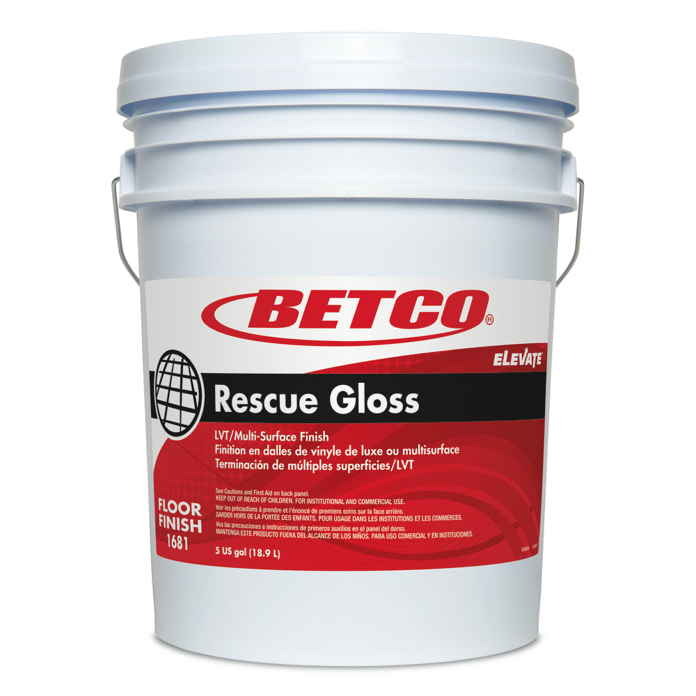 Betco Rescue Floor Finish, Gloss, 640 Oz Bottle