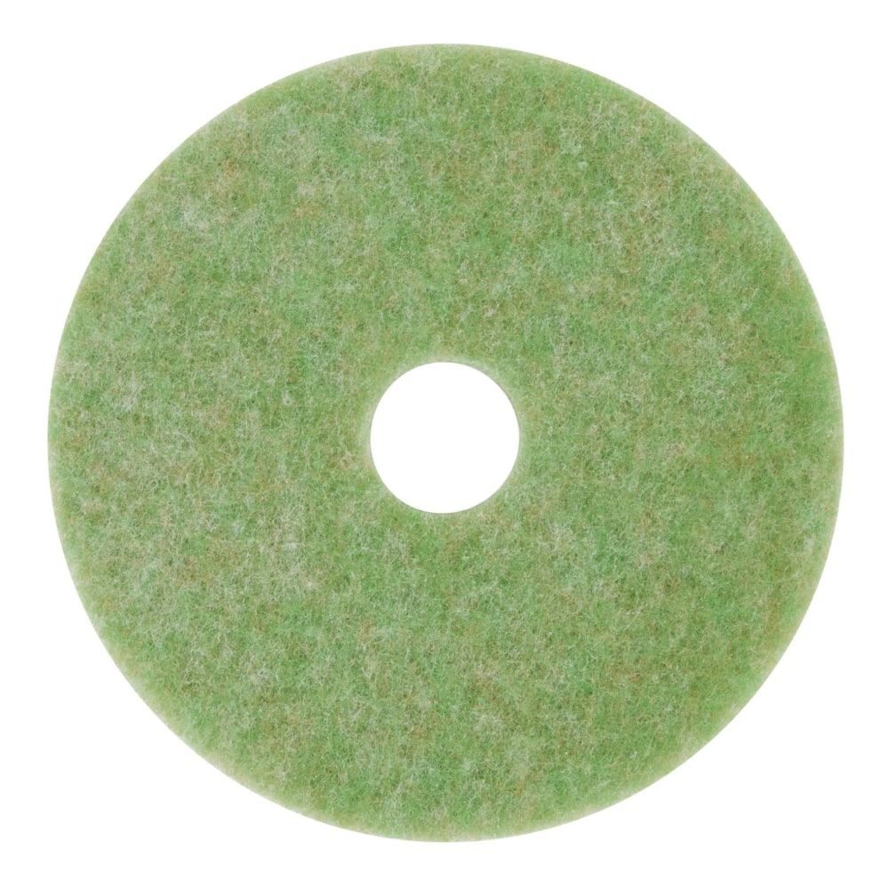 3M 5000 TopLine Autoscrubber Floor Pads, 17in, Green, Pack Of 5 Pads