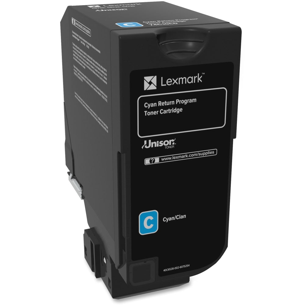 Lexmark 74C10C0 Cyan Return Program Toner Cartridge