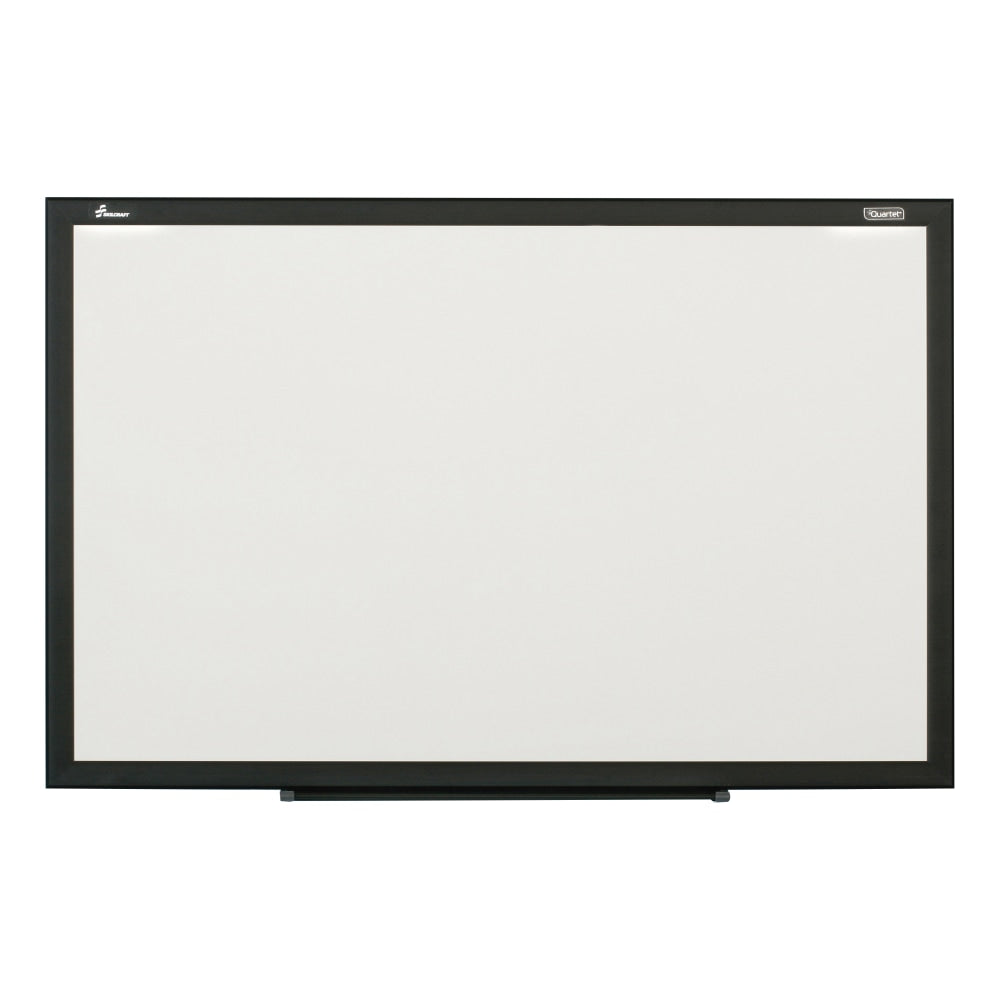 SKILCRAFT Magnetic Dry-Erase Whiteboard, 36in x 60in, Aluminum Frame With Black Finish (AbilityOne 7110 01 651 1288)