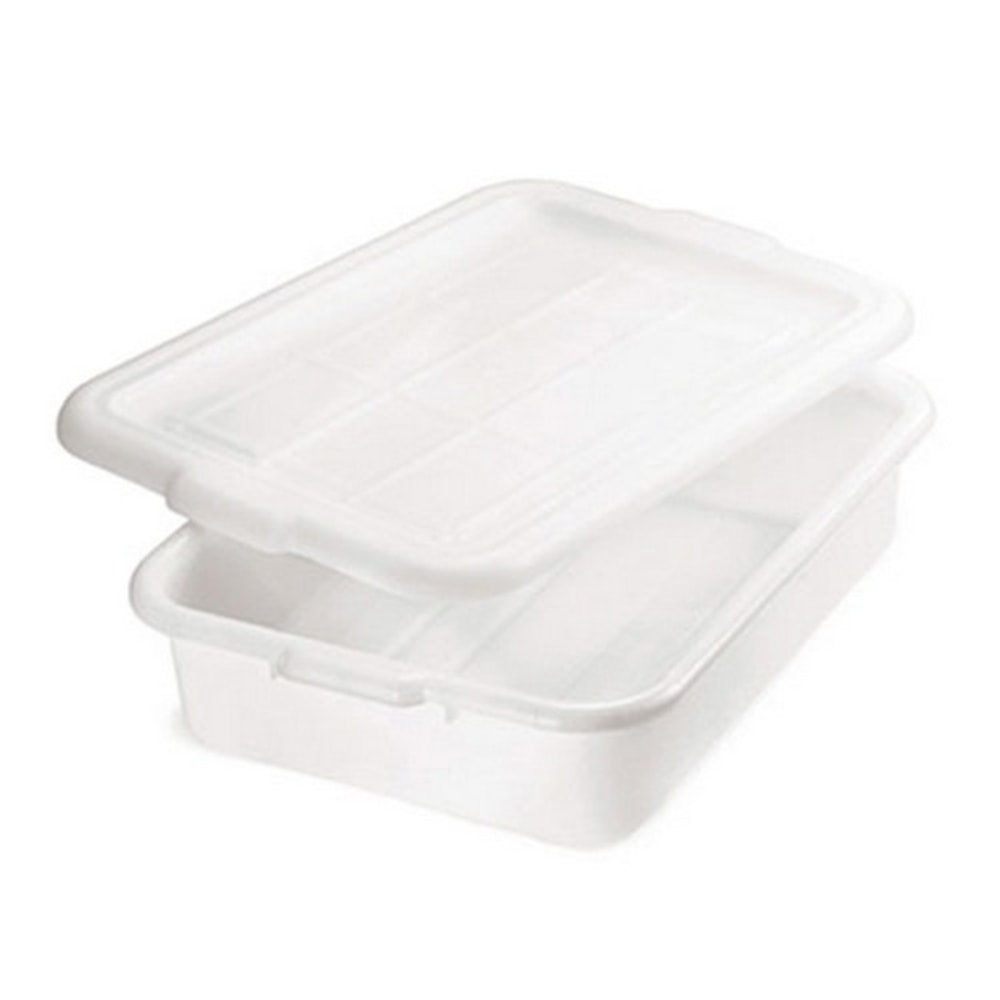 Tablecraft Food Storage Box, 7inH x 21-1/4inW x 15-3/4inD, White