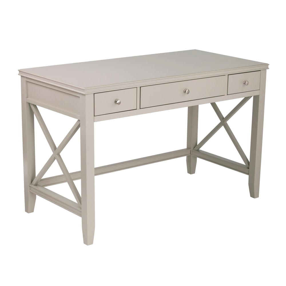 SEI Larksmill Farmhouse 48inW Writing Desk, Gray