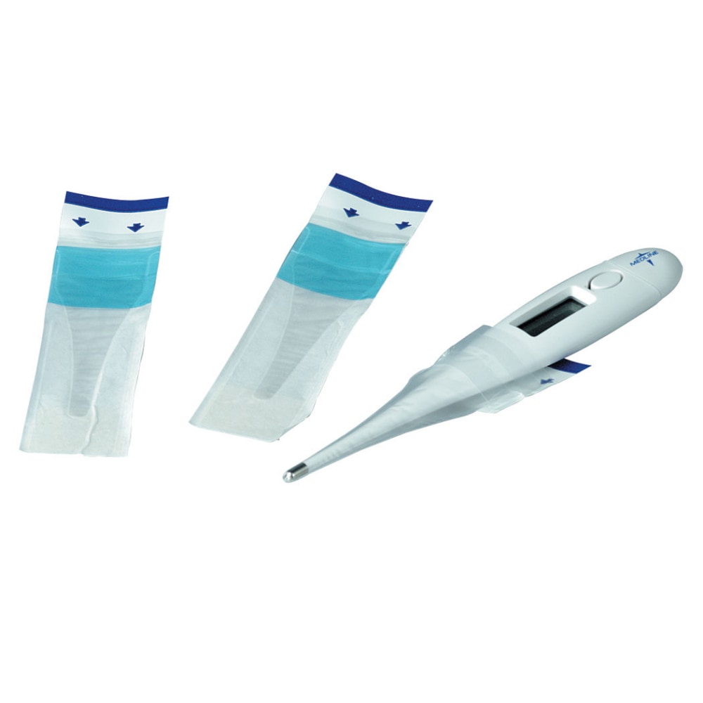 Medline Disposable Digital Oral Thermometer Sheaths, Clear, Box Of 100