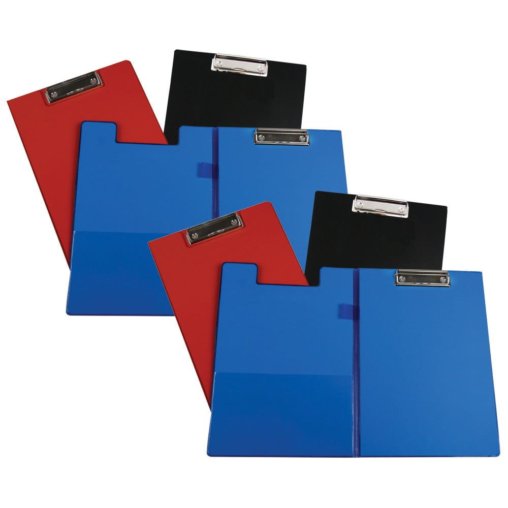 C-Line Clipboard Folders, 9in x 12 1/2in, Assorted Colors, Pack Of 6