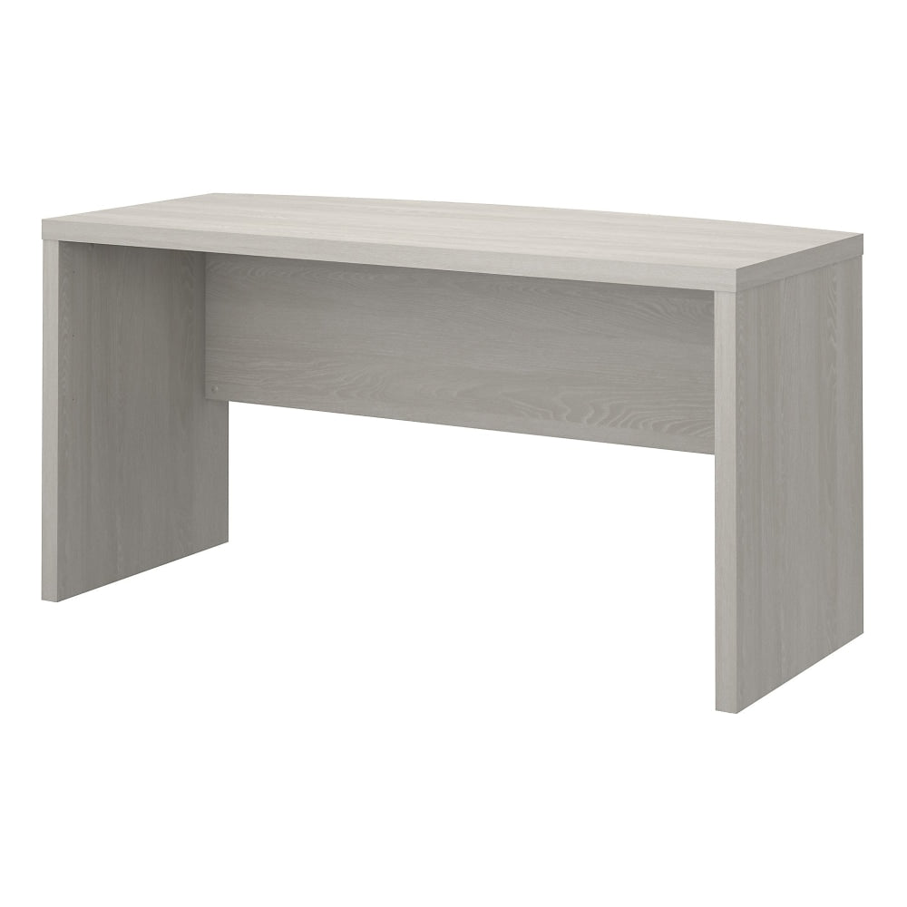 Bush Business Furniture Echo 60inW Bow-Front Computer Desk, Gray Sand, Standard Delivery