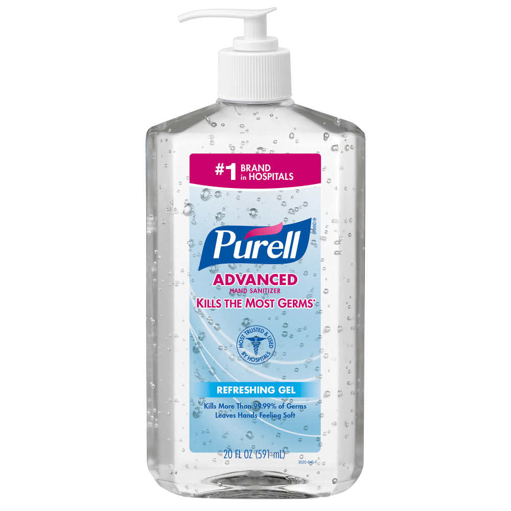 PURELL Advanced Hand Sanitizer Refreshing Gel for Workplaces, Clean Scent, 20 fl oz Pump Bottle - 3023-12