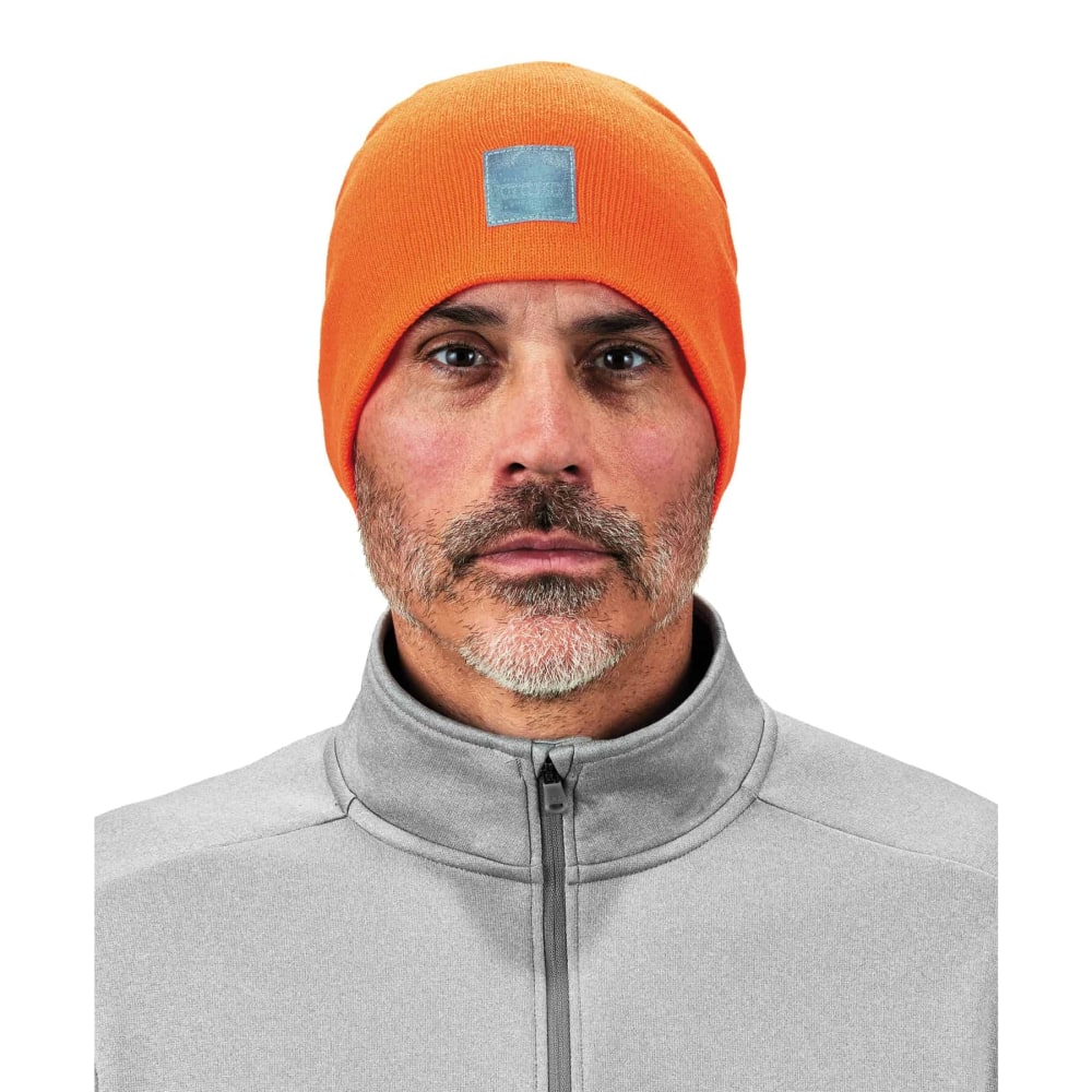 Ergodyne N-Ferno 6812 Ribbed Knit Beanie, One Size, Orange