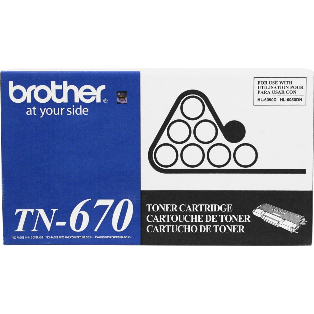 Brother TN-670 Black Toner Cartridge, TN-670BK