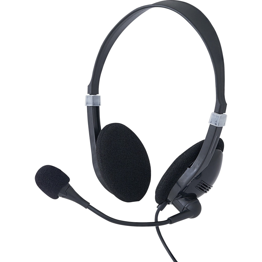 Verbatim Stereo Headset with Microphone and In-Line Remote - Stereo - USB Type A - Wired - 32 Ohm - 20 Hz - 20 kHz - Over-the-head - Binaural - Circumaural - 6.56 ft Cable - Omni-directional Microphone