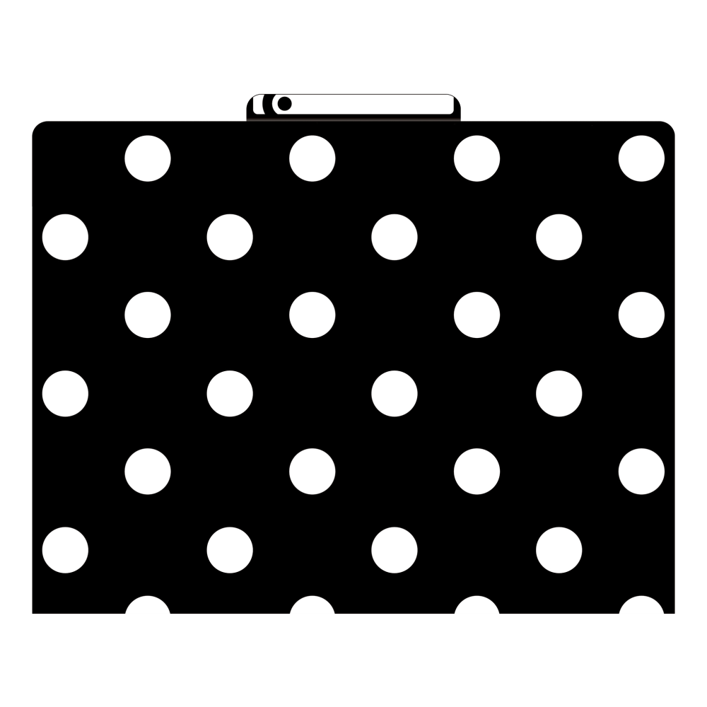 Barker Creek Tab File Folders, Letter Size, Black & White Dot, Pack Of 24 Folders