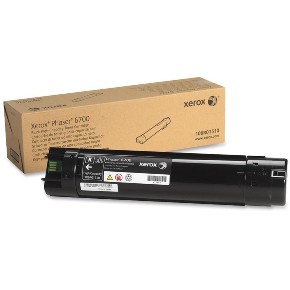 Xerox 6700 Black High Yield Toner Cartridge, 106R01510