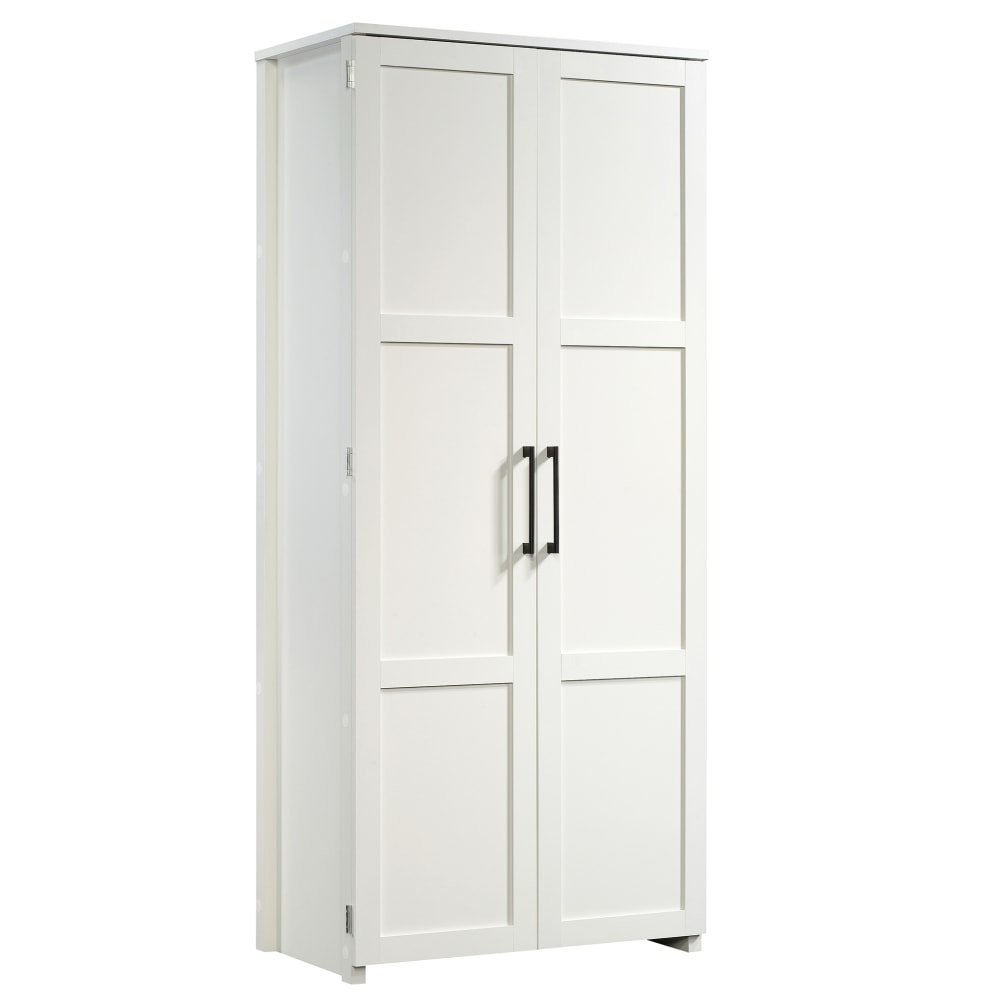 Sauder Homeplus Storage Cabinet, 4 Fixed Shelves, White