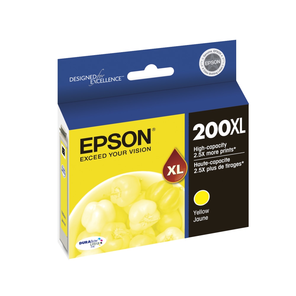 Epson 200XL DuraBrite Yellow Ultra-High-Yield Ink Cartridge, T200XL420-S