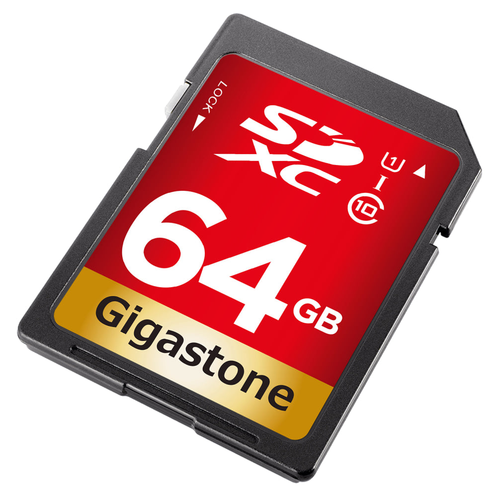 Dane-Elec Gigastone Class 10 UHS-I U1 SDXC Cards, 64GB, Pack Of 5 Cards