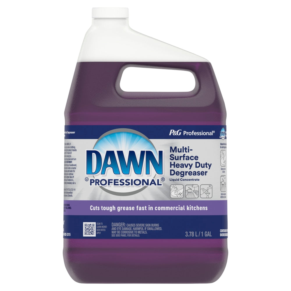 Dawn Professional Multi-Surface Heavy-Duty Degreaser, Concentrate, 1 Gallon, Purple, Case Of 2 Containers