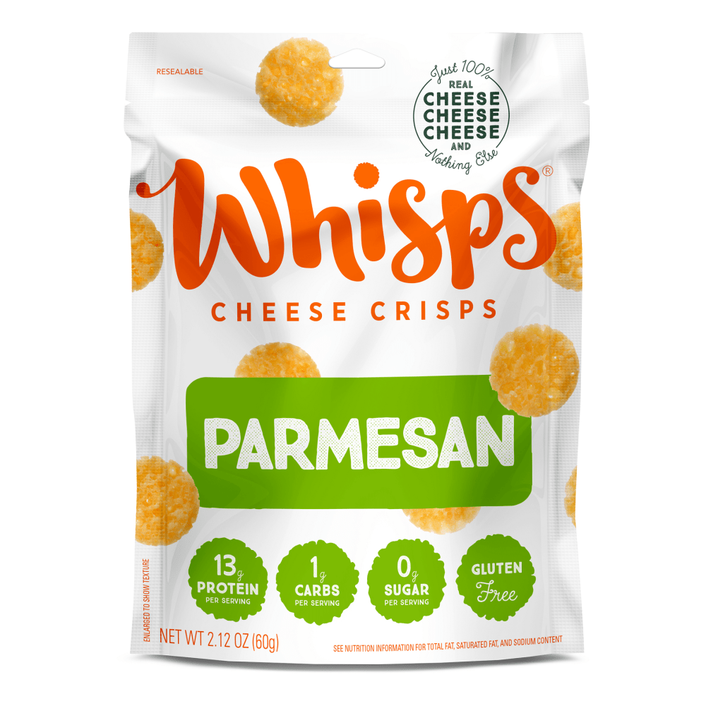 Whisps Cheese Crisps, Parmesan, 2.12 Oz, Pack Of 12 Bags