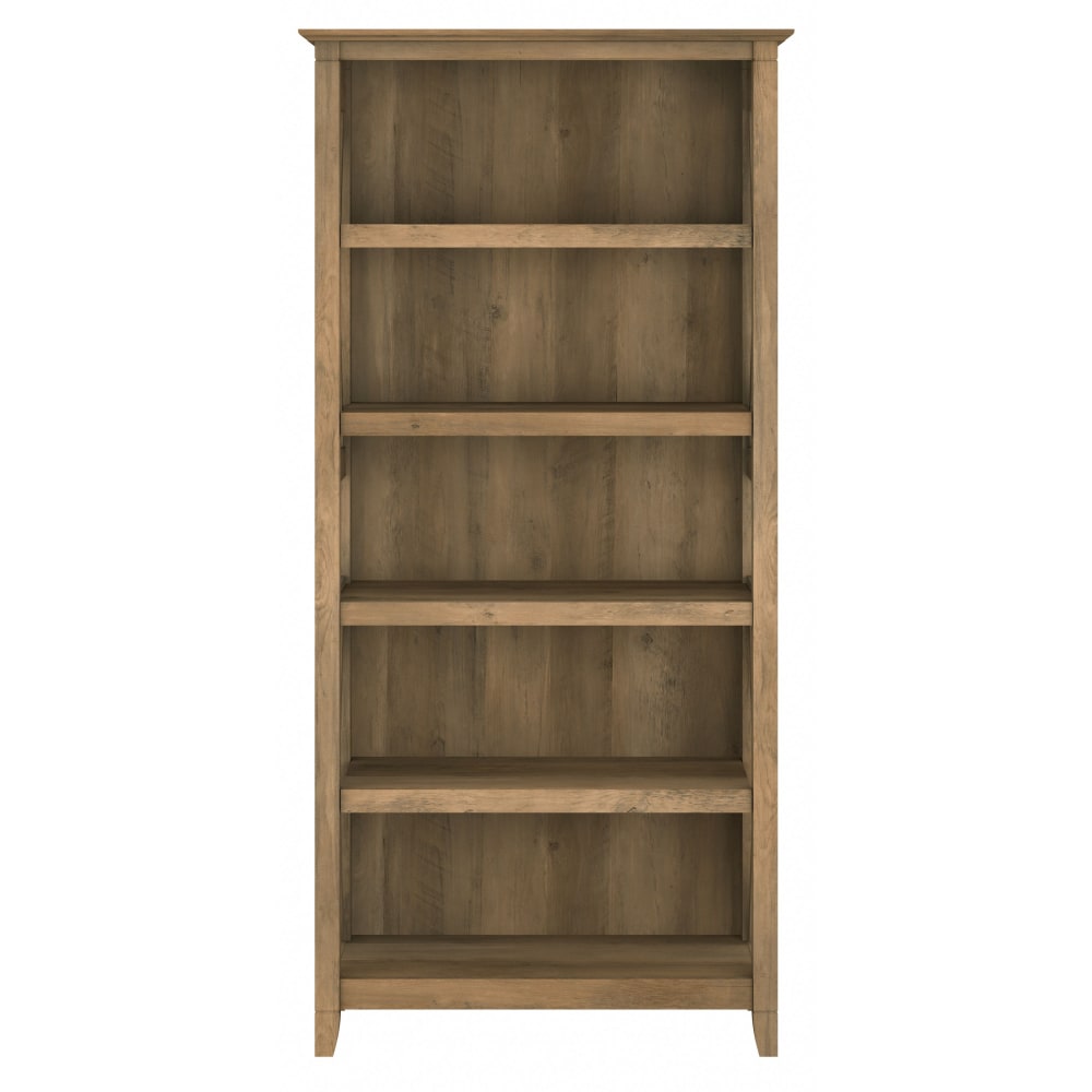 Bush Business Furniture Key West 66inH 5-Shelf Bookcase, Reclaimed Pine, Standard Delivery