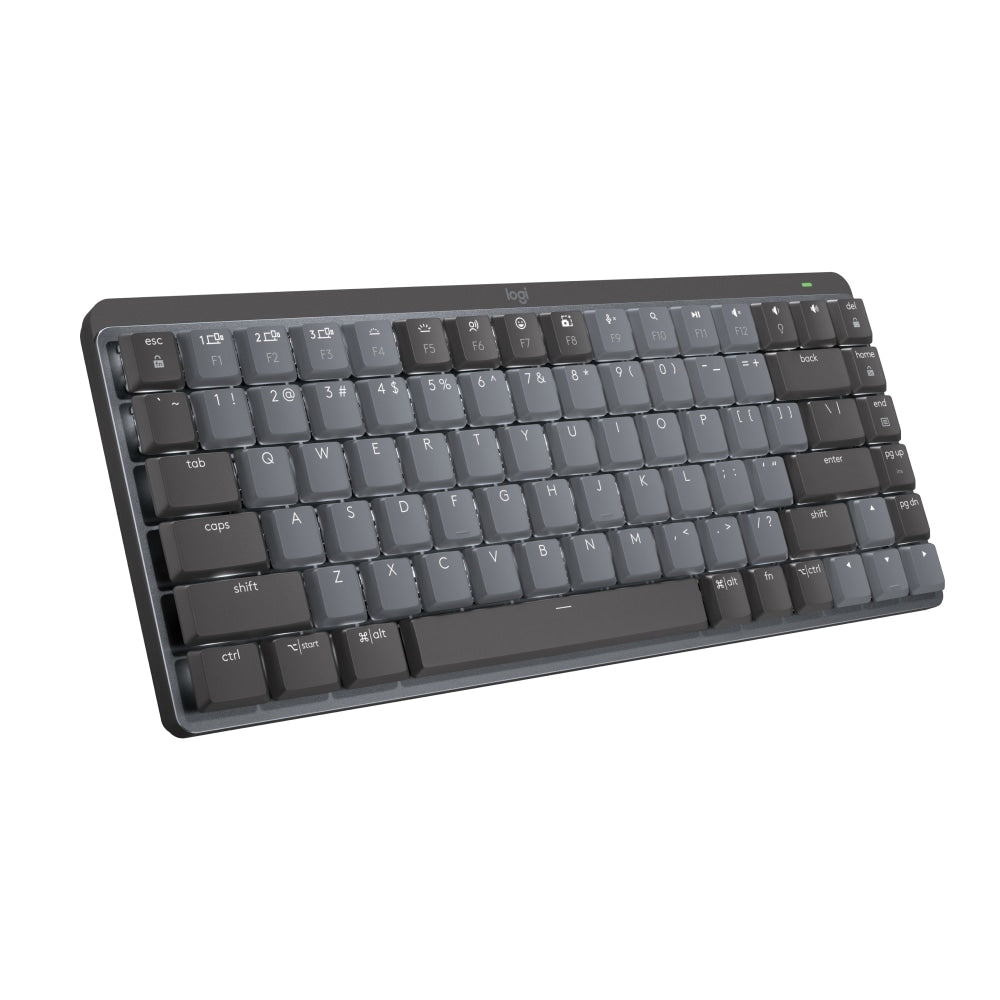 Logitech Master Series MX Mechanical Wireless Illuminated Performance Keyboard - Wireless Connectivity - Bluetooth - 32.81 ft - ChromeOS - PC, Mac - Mechanical/MX Keyswitch - Graphite