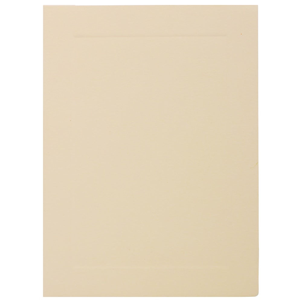 JAM Paper Fold-Over Cards, With Panel, A6, 4 5/8in x 6 1/4in, Strathmore Ivory, Pack Of 25