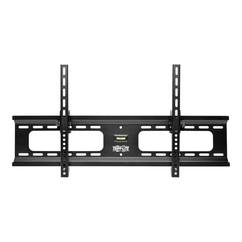 Eaton Tripp Lite Series Heavy-Duty Tilt Wall Mount for 37in to 80in TVs and Monitors, Flat or Curved Screens, UL Certified - Bracket - for flat panel - steel - black - screen size: 37in-80in - wall-mountable