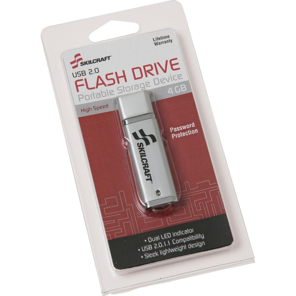 SKILCRAFT USB Flash Drive, 4GB (AbilityOne 7045-01-558-4987)