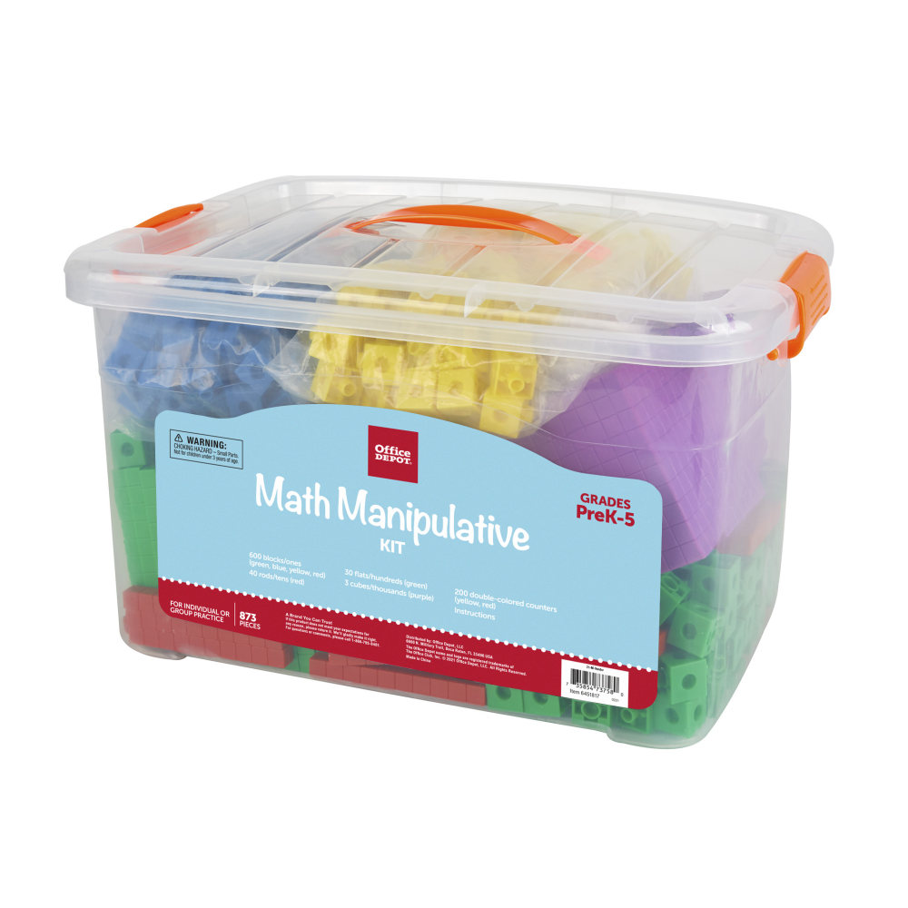 Office Depot Brand Math Manipulative Kit, Pre-K - Grade 5