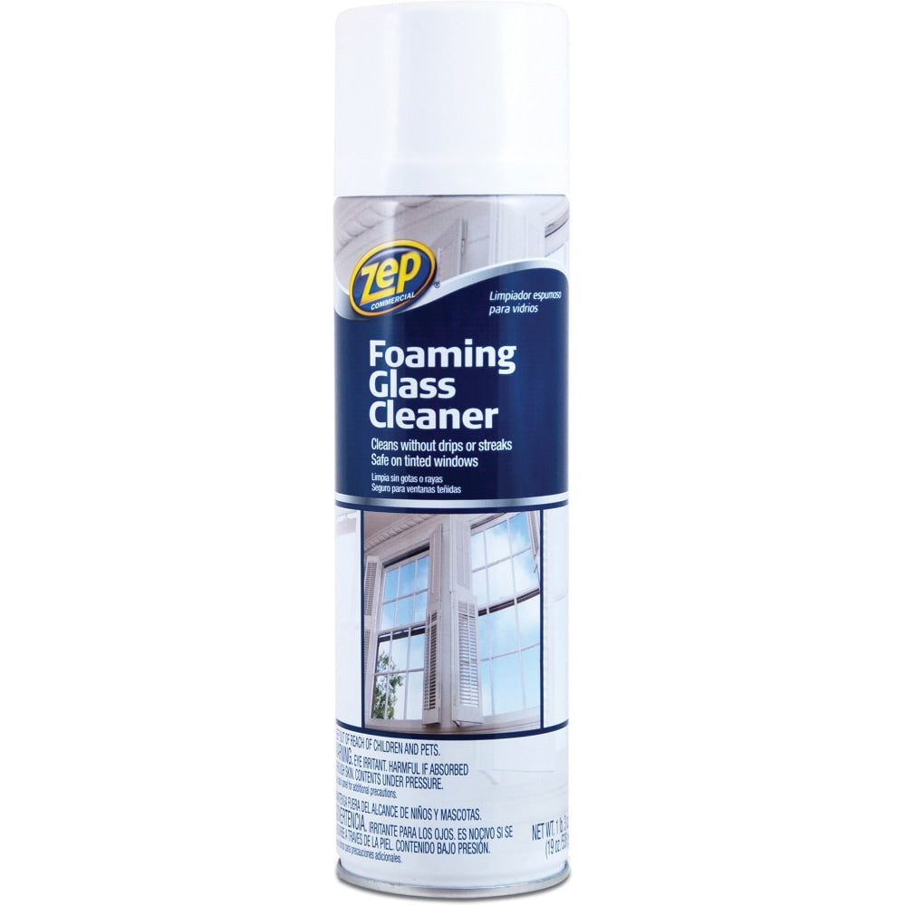 Zep Foaming Glass Cleaner, 19 Oz Bottle