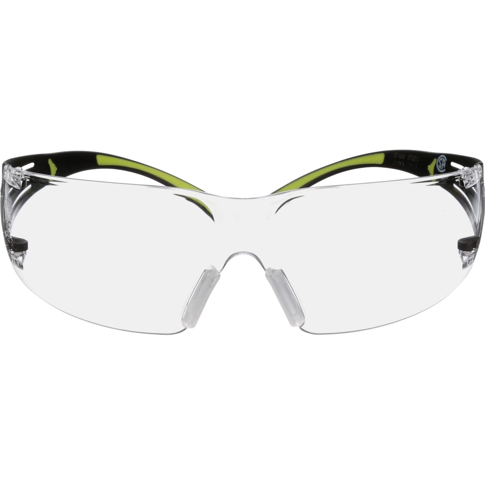 3M SecureFit 400-Series Protective Eyewear, Clear, Black