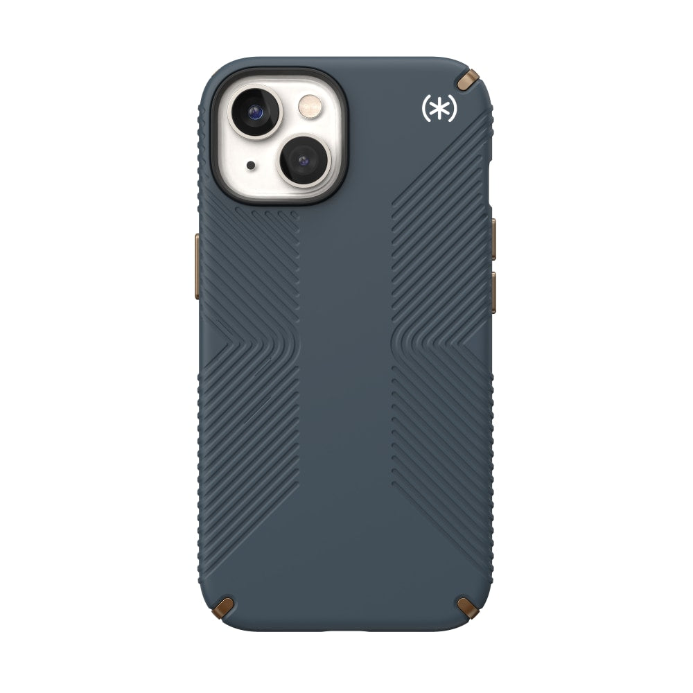 Speck Presidio2 Grip MagSafe iPhone 14 Case, Charcoal, 150059-3068