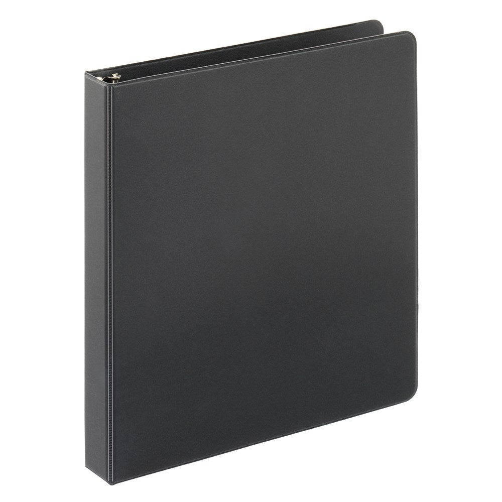 Just Basics Economy Nonview 3-Ring Binder, 1in Round Rings, Black