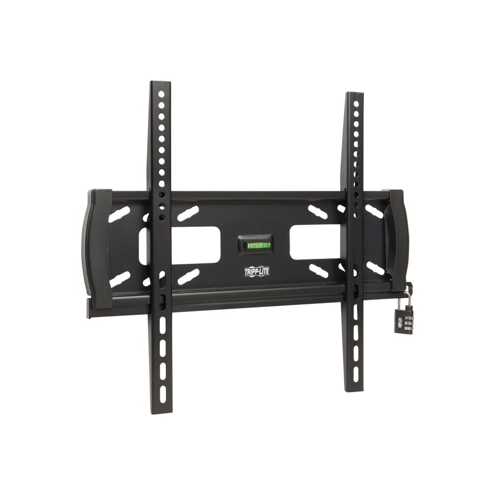 Eaton Tripp Lite Series Heavy-Duty Fixed Security Display TV Wall Mount for 32in to 55in TVs and Monitors, Flat or Curved Screens - Bracket - for flat panel - lockable - steel - black - screen size: 32in-55in - wall-mountable