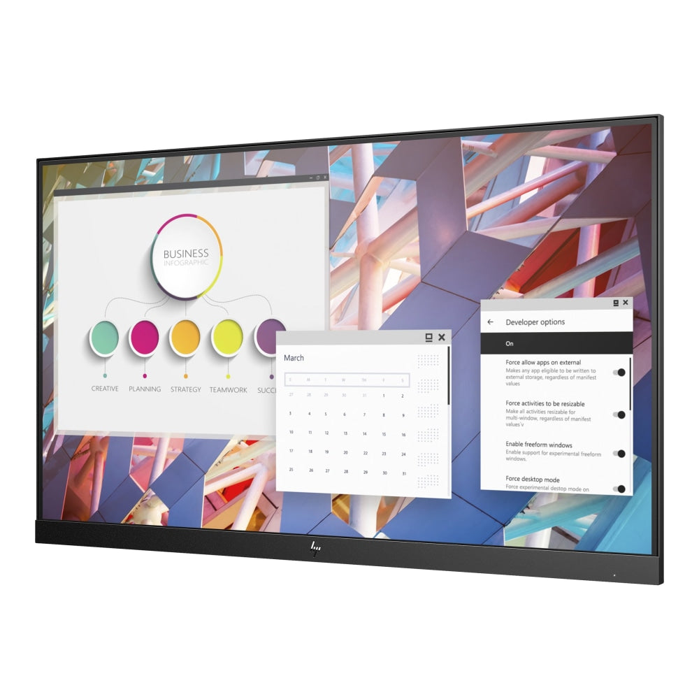 HP E24 G4 - E-Series - LED monitor - 23.8in - 1920 x 1080 Full HD (1080p) @ 60 Hz - IPS - 250 cd/m2 - 1000:1 - 5 ms - HDMI, VGA, DisplayPort - silver (stand), black head