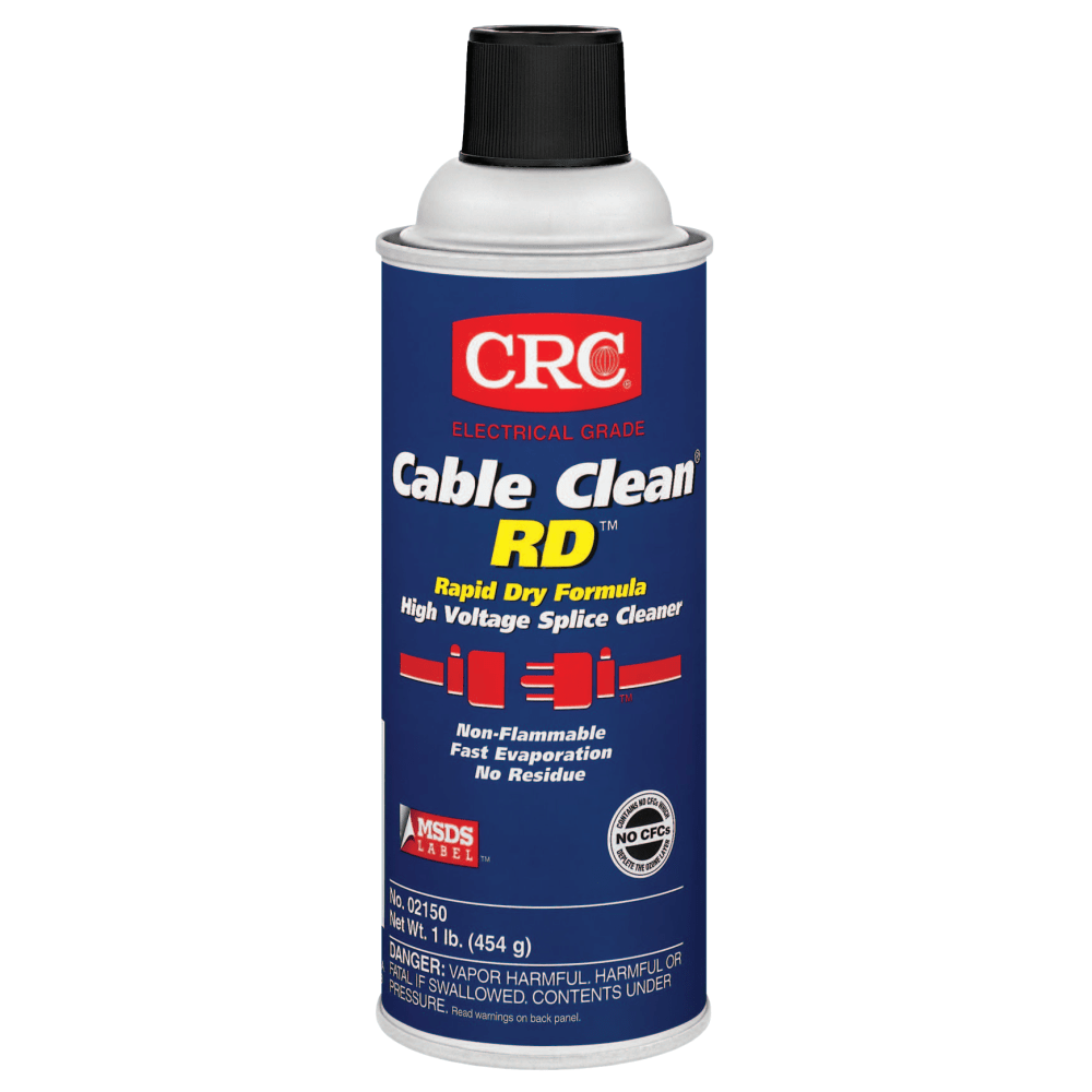 CRC Cable Clean RD High Voltage Splice Cleaners, 16 Oz Can, Case Of 12