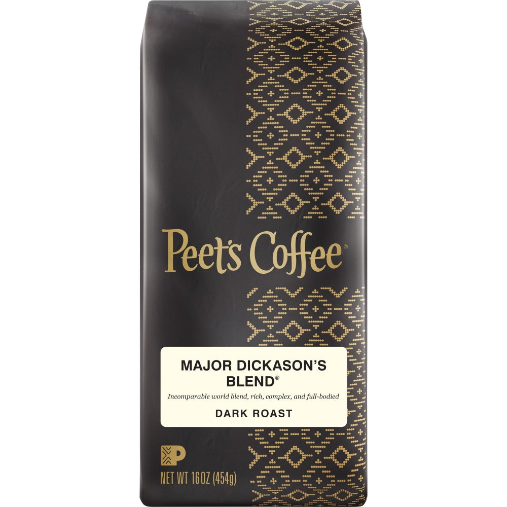 Peets Coffee & Tea Ground Coffee, Major Dickasons, 1 Lb Per Bag