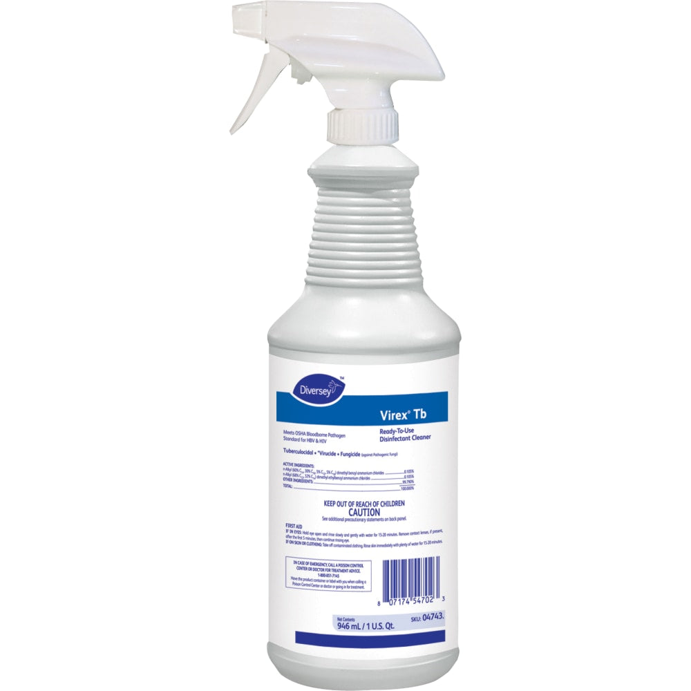 Diversey Virex TB Disinfectant Cleaner, Citrus Scent, 32 Oz