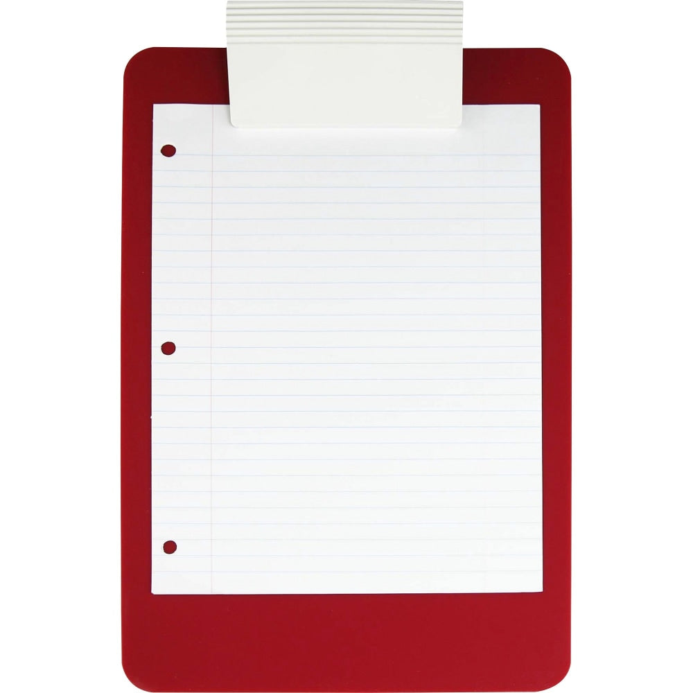 Saunders Antimicrobial Clipboard - 8 1/2in x 11in - Red, White - 1 Each