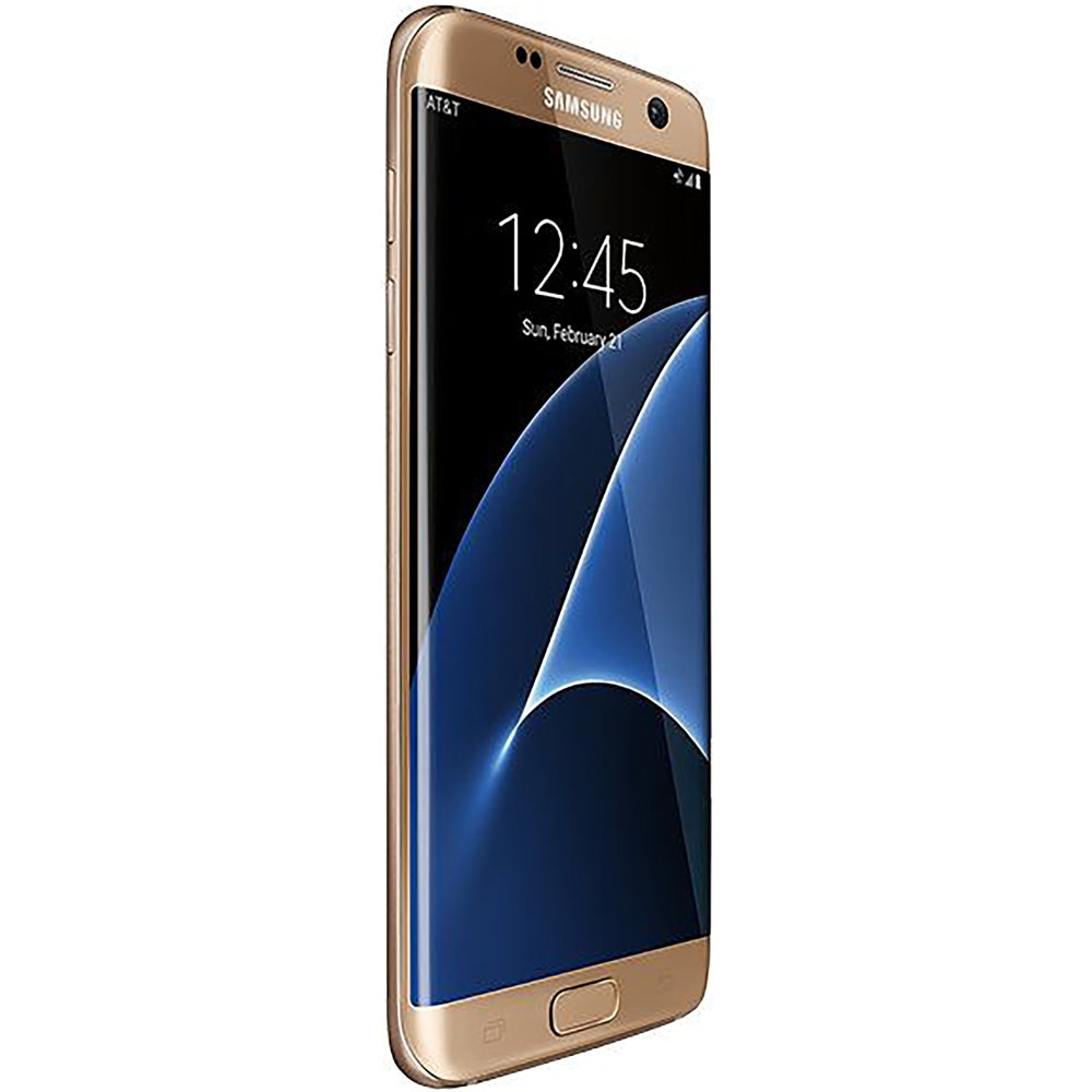 Samsung Galaxy S7 Edge G935V Refurbished Cell Phone, Gold, PSC100676