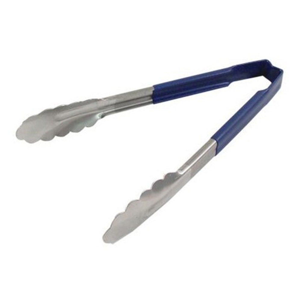 Vollrath 9in Tongs With Antimicrobial Protection, Blue