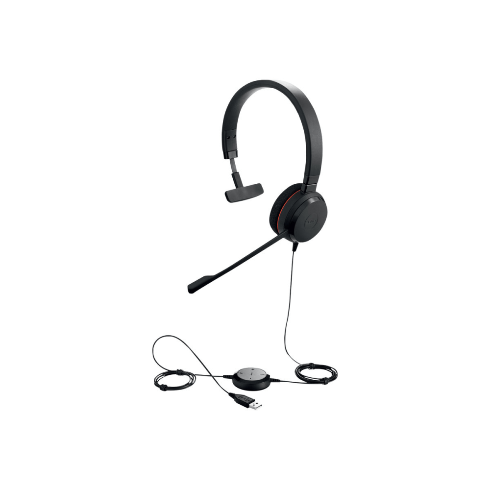 Jabra Evolve 20 MS Mono Over-Ear Headset, Special Edition, Black, GSA4993-823-309