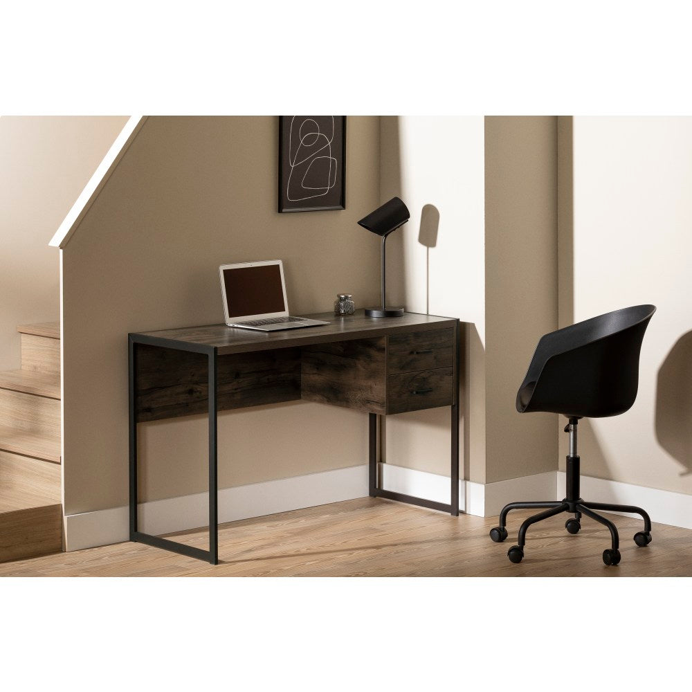 South Shore Mezzy 48inW Computer Desk, Brown Oak