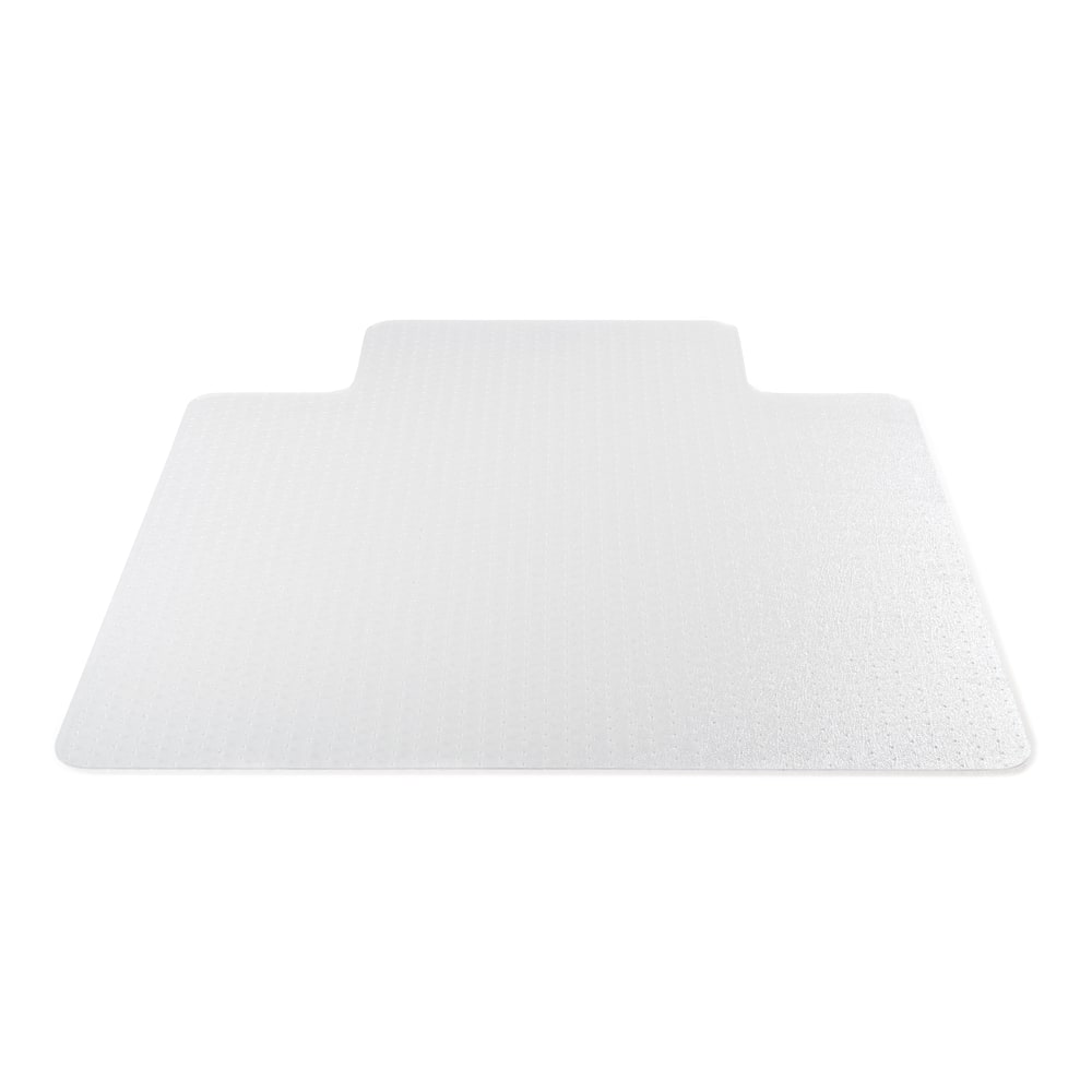 Deflecto SuperMat+ PVC Anti-Microbial Chair Mat For Medium Pile Carpets Up To 1/2in Thick, 36in x 48in, Clear