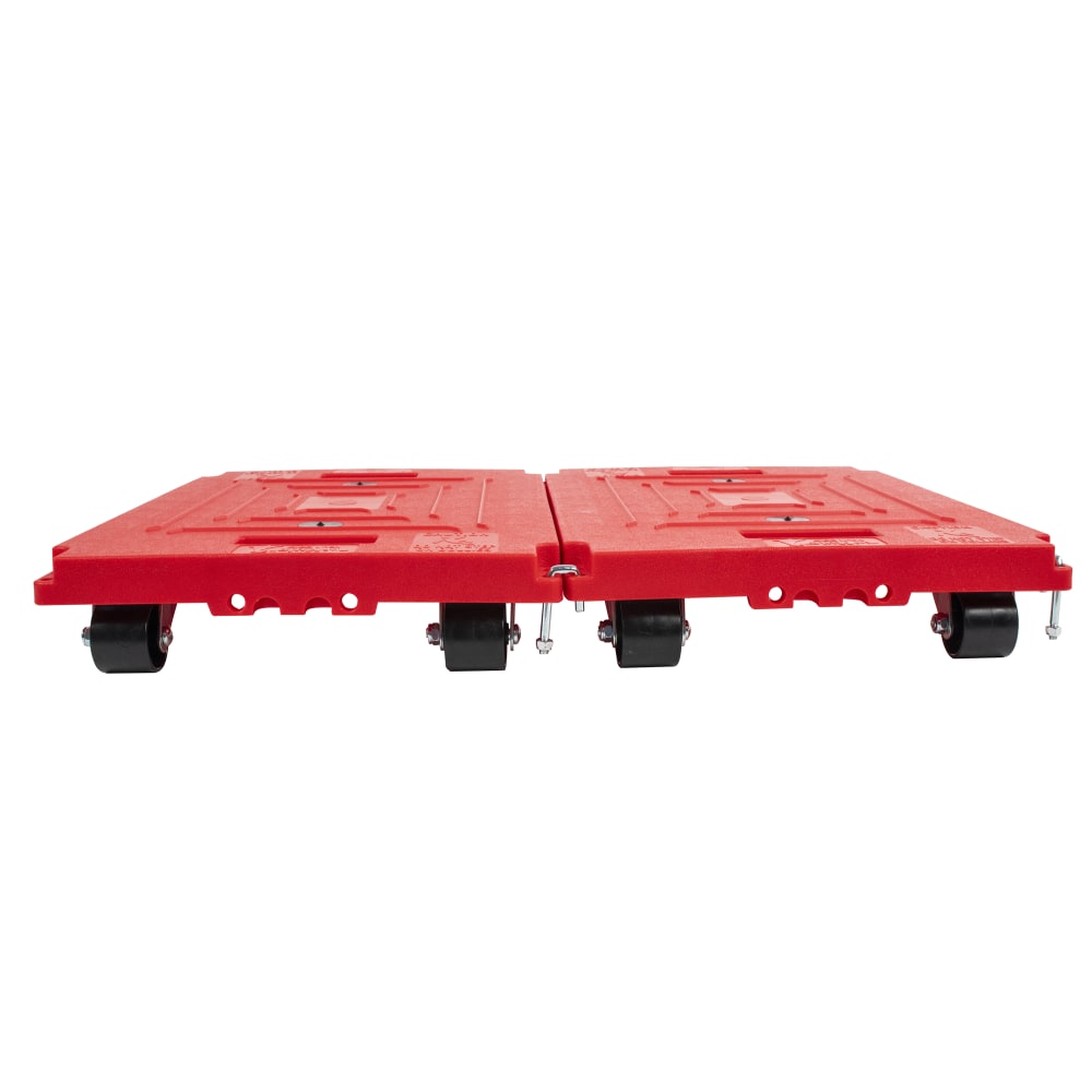 Bostitch Mule Dollies, 3-1/8inH x 14inW x 18-1/2inD, Red, Pack Of 2 Carts