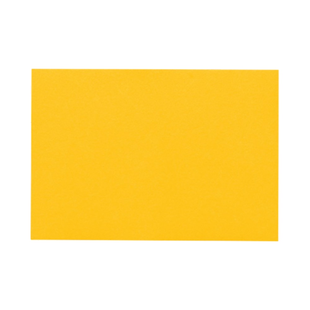 LUX Flat Cards, A2, 4 1/4in x 5 1/2in, Sunflower Yellow, Pack Of 50