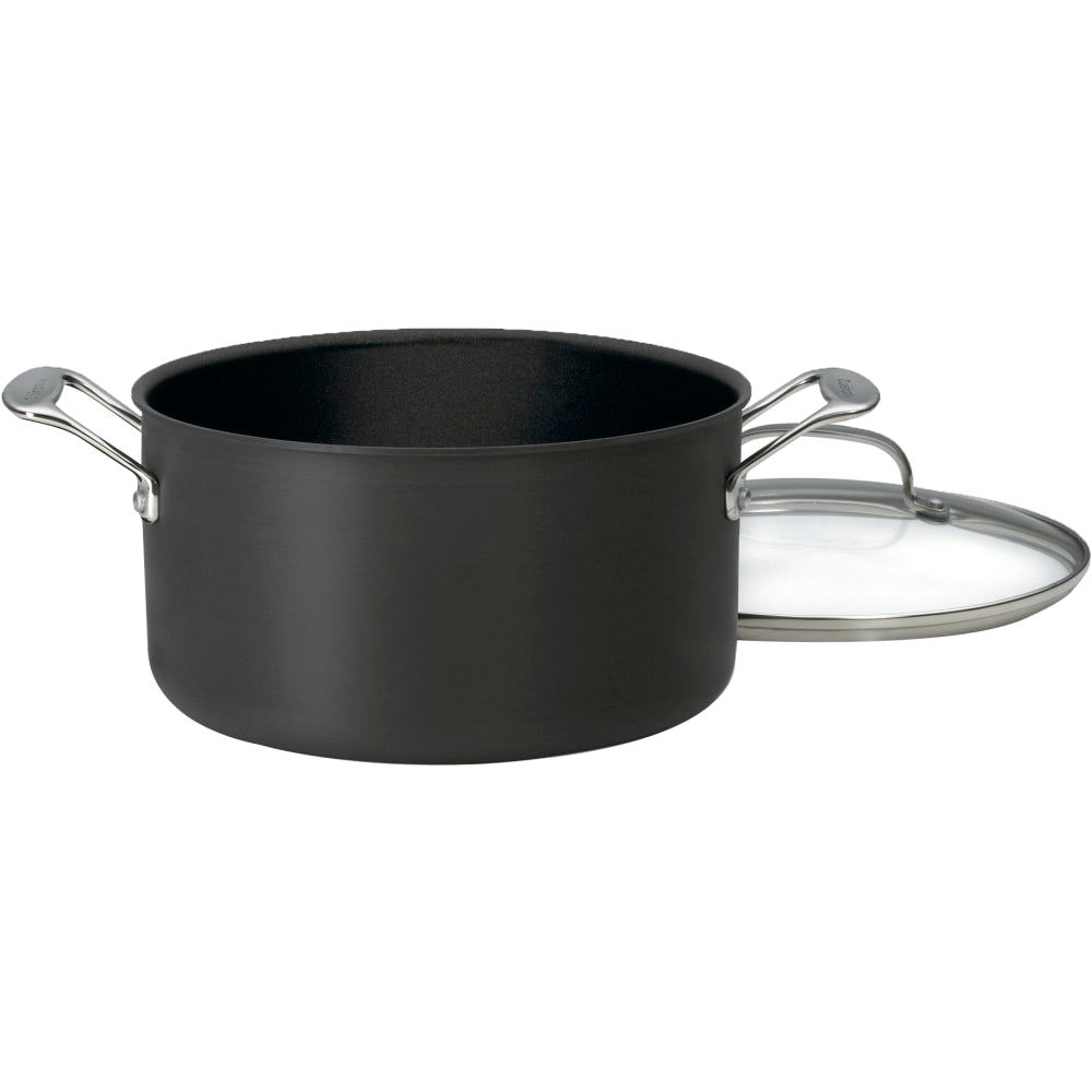 Cuisinart Chef's Classic Hard-Anodized Non-Stick Stockpot With Cover, 6 Qt, Gray