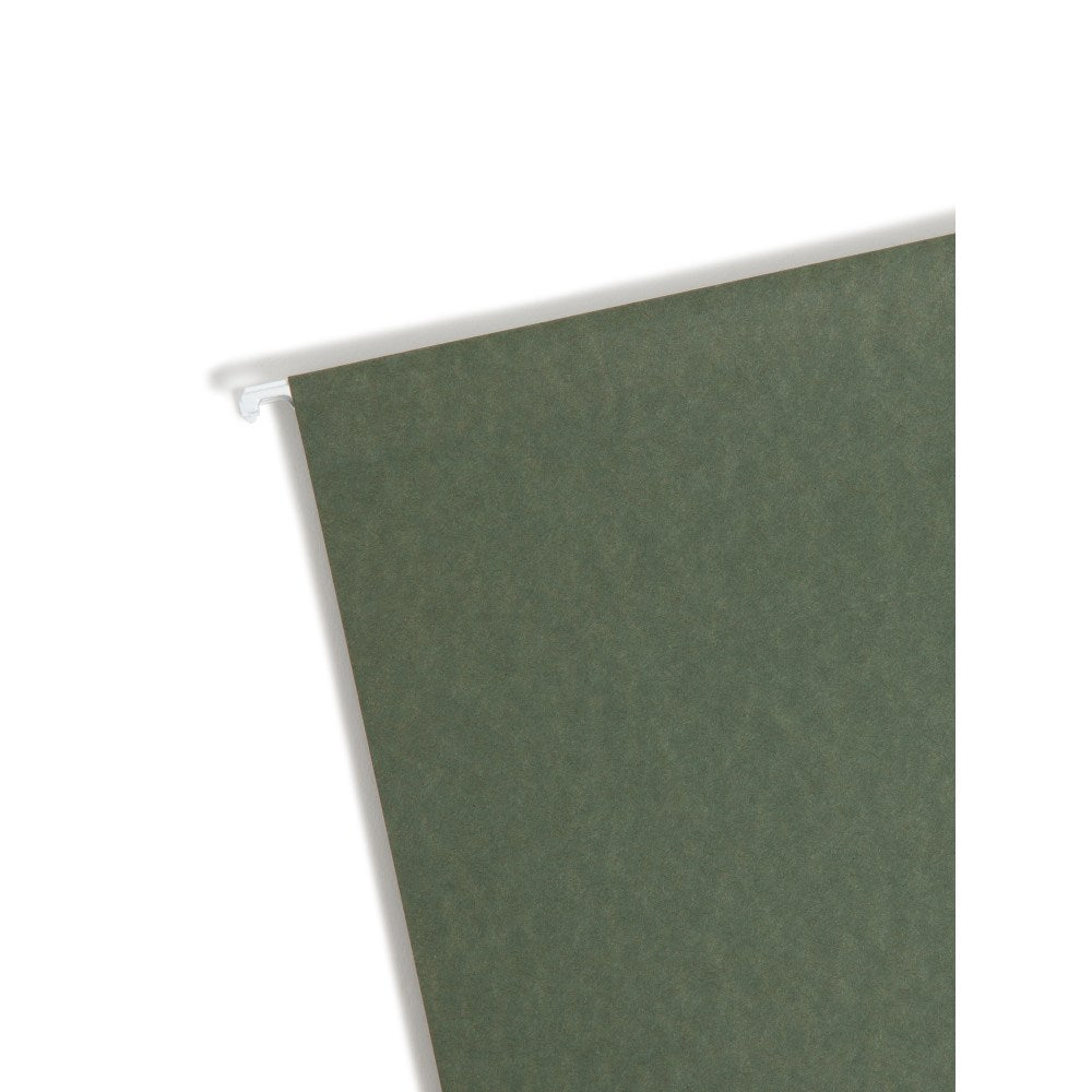 Smead Hanging Box-Bottom File Folders, 3in Expansion, Letter Size, Standard Green, Box Of 25