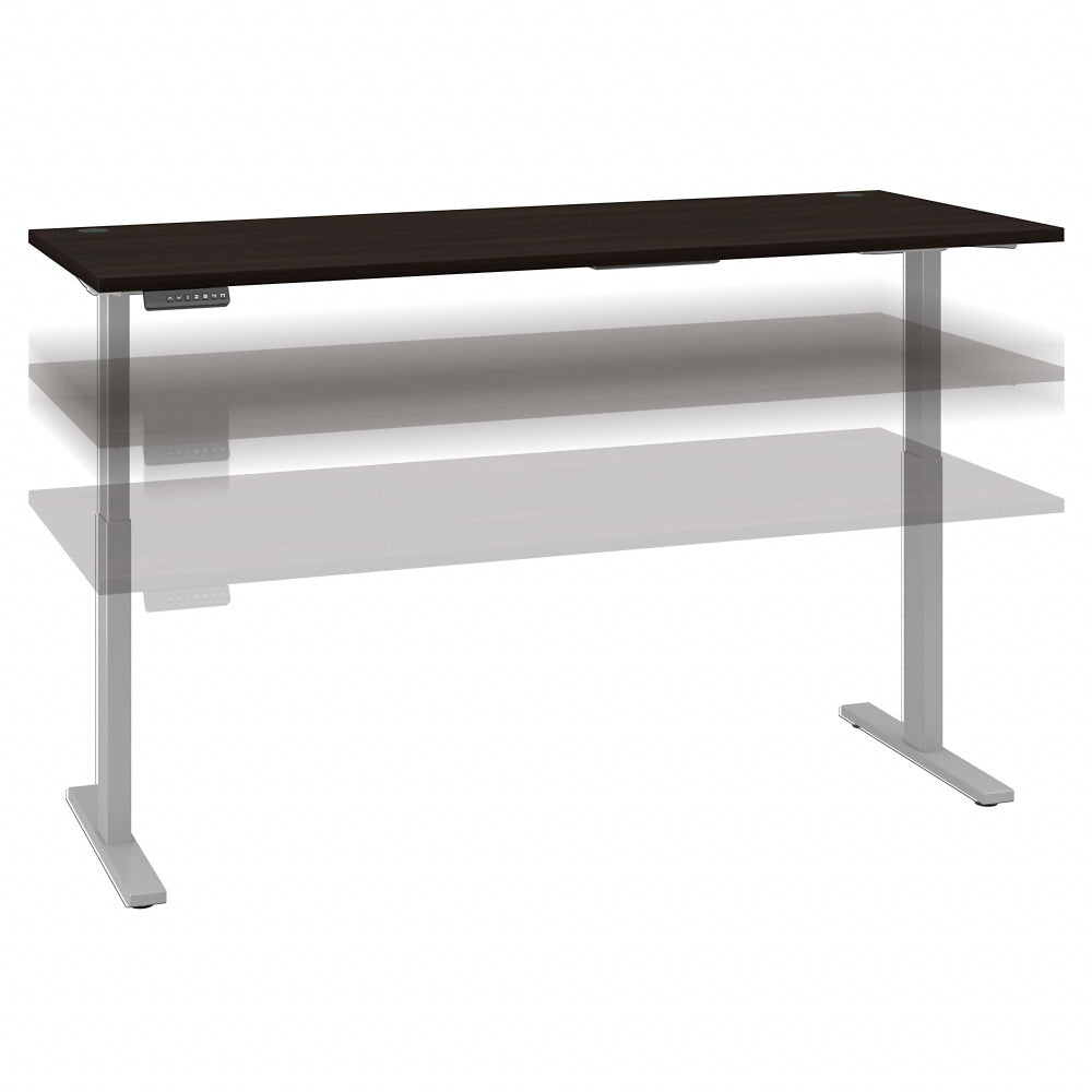 Bush Business Furniture Move 60 Series Electric 72inW Height-Adjustable Standing Desk, Black Walnut/Cool Gray Metallic, Standard Delivery