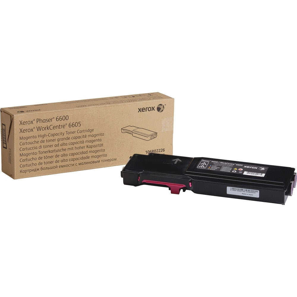 Xerox 6600 Magenta High Yield Toner Cartridge, 106R02226