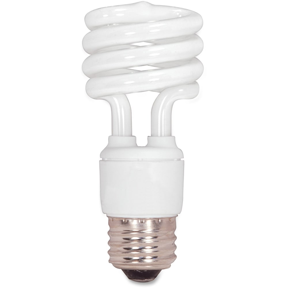 Satco T2 13-watt Fluorescent Spiral Bulb, White