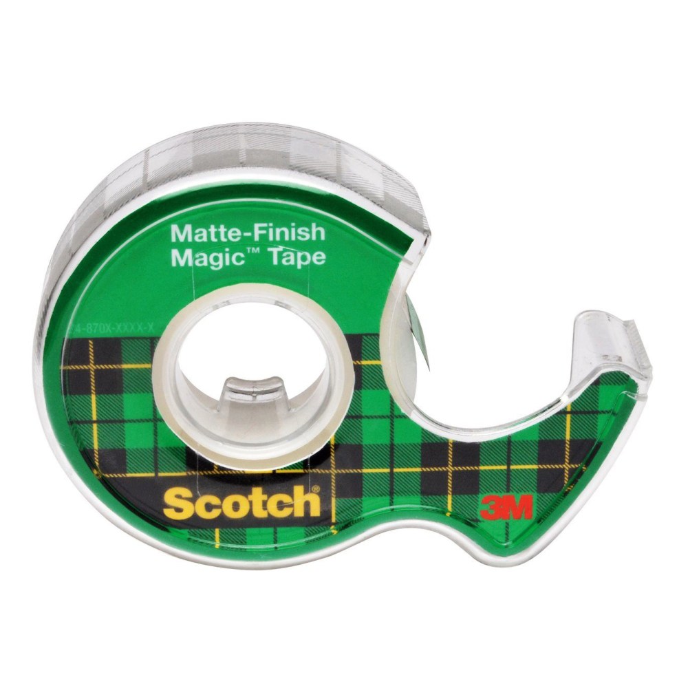 Scotch Magic Tape In Dispenser, 3/4in x 600in, Clear