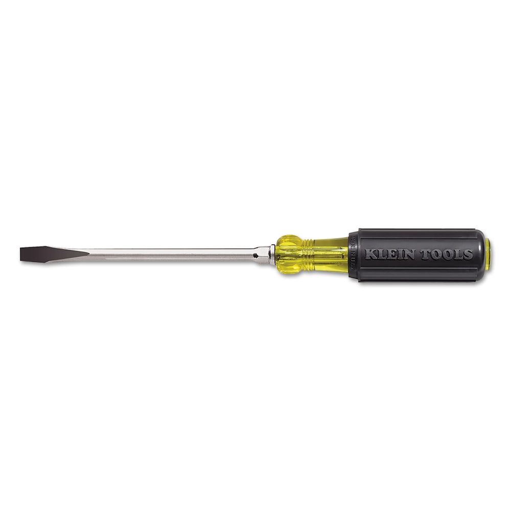 Keystone-Tip Cushion-Grip Screwdrivers, 3/8 in, 17 7/16 in Overall L